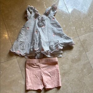 Floral Ruffle Top and Shorts Set